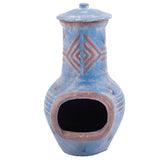 ZNTS RedFire Fireplace Colima Clay Sea Blue/Red 86031 411832
