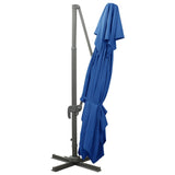 Cantilever Garden Parasol Azure blue 312379