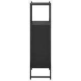Bathroom Cabinet Black 33x33x120.5 cm Engineered Wood 842466