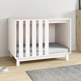 Dog House White 90x60x67 cm Solid Wood Pine 822487