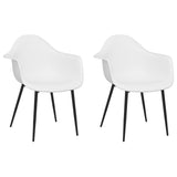 Dining Chairs 2 pcs White PP 338073