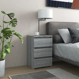 Bed Cabinet Grey Sonoma 40x35x62.5 cm Engineered Wood 815173