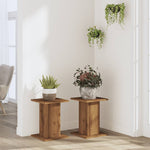 ZNTS Plant Stands 2 pcs Artisian Oak 30x30x40 cm Engineered Wood 3307854