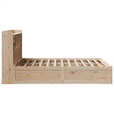 Bed Frame without Mattress 160x200 cm Solid Wood Pine 3323488