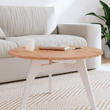 Table Top 70x1.5 cm Round Solid Wood Beech 355931