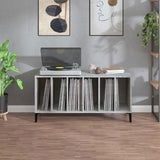 Record Cabinet Concrete Grey 100x38x48 cm Engineered Wood 831985