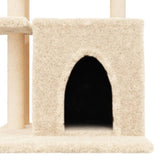 Cat Tree with Sisal Scratching Posts Cream 83.5 cm 172121