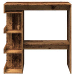 ZNTS Bar Table with Storage Rack Old Wood 100x48x101.5 cm 856758