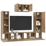 TV Cabinet Set 7 pcs Artisan Oak Engineered Wood 3393137