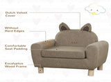 Kids Sofa Toddler Chair Children Armchair for Preschool Bedroom Playroom with Ear Modeling Wood T3398P347653