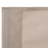 4 Piece Garden Lounge Set Fabric & Steel Cream 44353