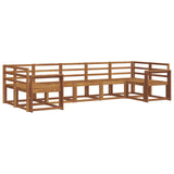 Outdoor Sofa Set 7 pcs Natural Solid Acacia Wood 3366922