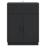 Sideboard with Drawer Black 66 x 34.5 x 87 cm Engineered Wood 895326