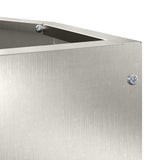 Corner Planter Silver 30 x 30 x 35 cm Stainless steel 883658