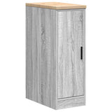 Garage Storage Cabinet Grey Sonoma 30x51x85 cm Solid Wood Pine 860558