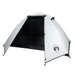 ZNTS Camping Tent Dome 2-Person White Blackout Fabric Waterproof 94326