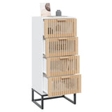 Highboard White 40x30x95 cm Engineered Wood 352124