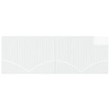 Wall-Mounted Headboard HOORN High Gloss White Engineered Wood 897399