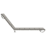 Sunlounger Cushion GEMERT 100% Polyester Grey 200 x 60 x 3 cm 948519