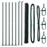 Welded Wire Fence with Concrete Base 10 x 1.4 m 3353490