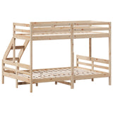 ZNTS Bunk Bed without Mattress 90x200/140x200 cm Solid Wood 3207189