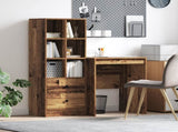 Desk with Drawer with Shelf with Storage 2 pcs Old Wood 3337343