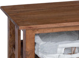 Side Table Brown 38 x 28 x 72 cm Solid Mahogany wood 42012407