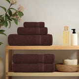 Sauna Towels "FROGN" 10 pcs Brown 80x200 cm 360 gsm 136769