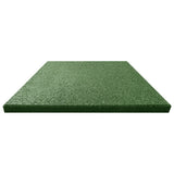 Fall Protection Tiles 18 pcs Rubber 50x50x3 cm Green 3053181
