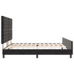 ZNTS Bed Frame Black 180x200 cm Velvet 3344893