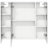 Bathroom Mirror Cabinet White 80 x 14.5 x 70 cm Engineered wood 889103