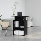 Reception Desk Black 100x40x104 cm Engineered Wood 859052