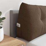 Back Pillow Brown 200 x 24 x 50 cm Fabric 42014590