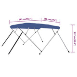 4 Bow Bimini Top Blue 243x196x137 cm 92371
