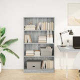 Bookcase Grey Sonoma 80x24x143 cm Engineered Wood 857849