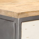 Drawer Cabinet 45x30x105 cm Solid Mango Wood 286535