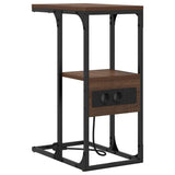 Bedside Cabinet Brown oak 41.5 x 26 x 60.5 cm Engineered wood 859609