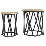 ZNTS Side Tables 2 pcs Sonoma Oak Engineered Wood 868262