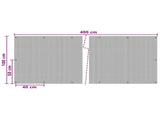 Balcony Screen with Eyelets Black 42032651