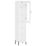 Highboard White 34,5x34x180 cm Engineered Wood 3199369