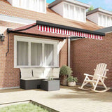 Awning Red and White 300 x 250 x 165 cm Polyester and Aluminium 3329994