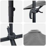 Roma Parasol Anthracite 286 x 284 x 265 cm 42003337