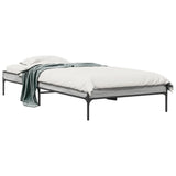 Bed Frame without Mattress Grey Sonoma 75x190 cm Small Single 845059