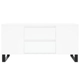 Coffee Table White 102x44.5x50 cm Engineered Wood 831004