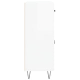 Sideboard High Gloss White 69.5x34x90 cm Engineered Wood 827974