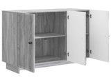 Sideboard Grey Sonoma 89 x 34.5 x 80 cm Engineered Wood 893961