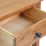 ZNTS Console Table 50x32x75 cm Solid Oak Wood 243932