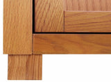 Cabinet with Storage with Door Brown Solid Oak Wood 4106554