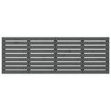 Wall Headboard Grey 206x3x63 cm Solid Wood Pine 824720