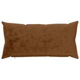 Cushion Cover 12 pcs HEERLEN Light Brown 40 x 80 cm Flannel 910197